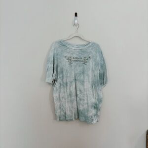 american eagle radiate kindness tie dye graphic tee